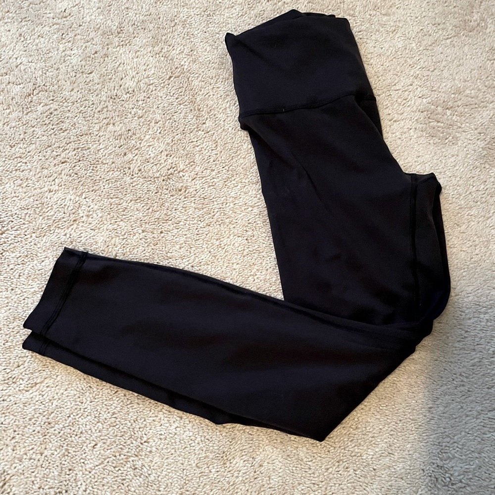 Lululemon wunder train black leggings